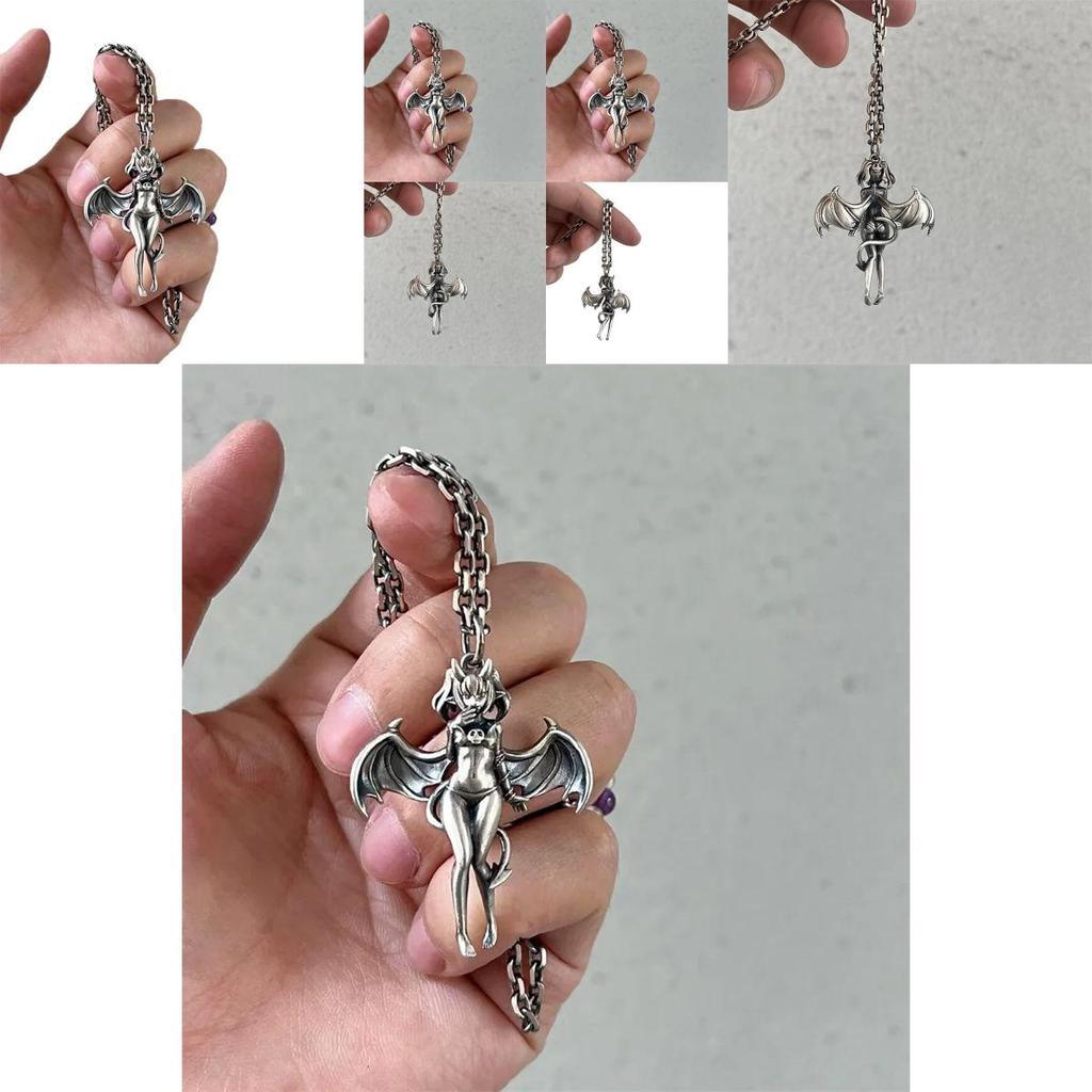 Trendy Angel Character Necklace With Durable Zinc Alloy For Casual Use