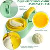1PC Household Kitchen Multifunctional Three In One Dumpling Making Mold, A Dumpling Making Tool with A Pressure Protector, Simple and Convenient