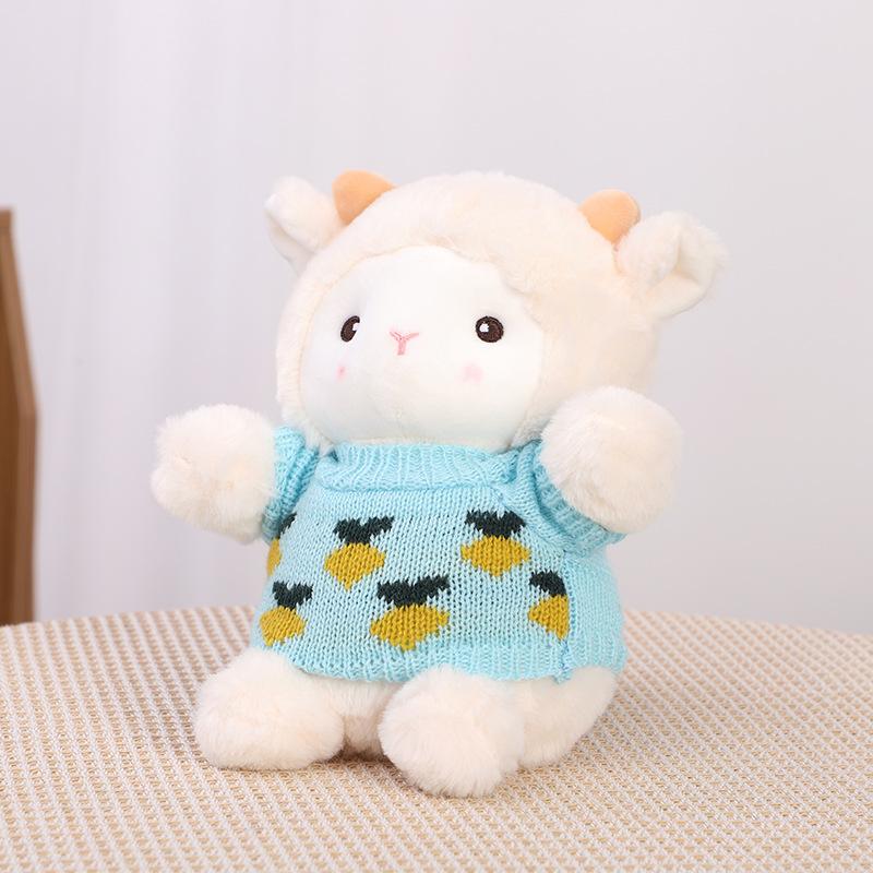 

Polk lamb plush toy cute little sheep doll children birthday gift wedding souvenir About 25cm