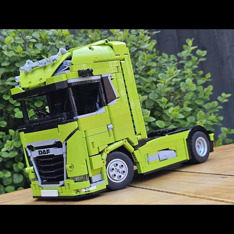 Building Block MOC-178876-184207 Semi-trailer Truck Front Splicing Model Children Boys Puzzle Education Birthday Christmas Gift