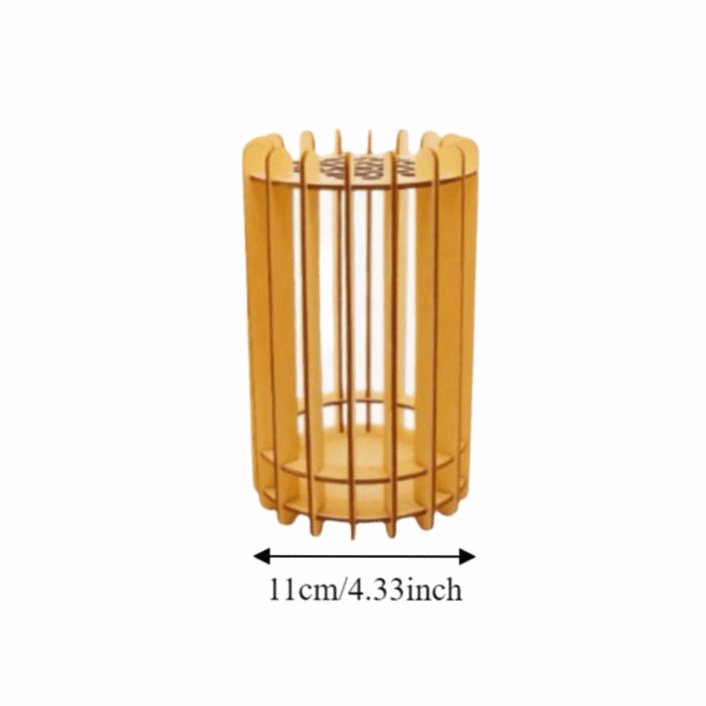 Unique DIY Wooden Vase Artistic Floral Container Creative 3D Puzzle Vase  Gift