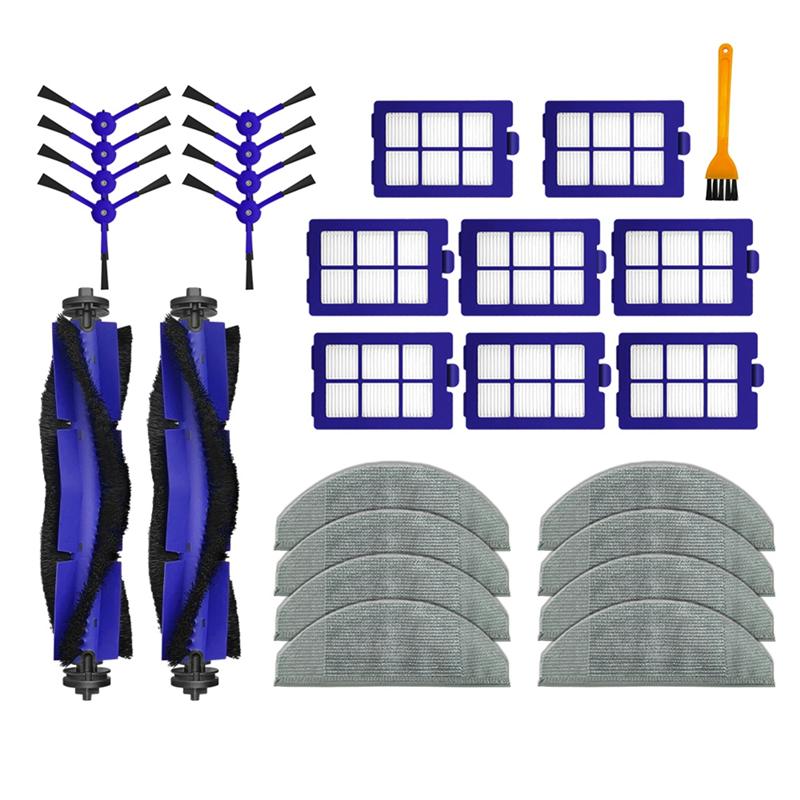 

A65T-For Eufy Robovac X8 Hybrid Kit Spare Parts Accessories Main Side Brush Hepa Filter Mop Cloths Wipe Rag