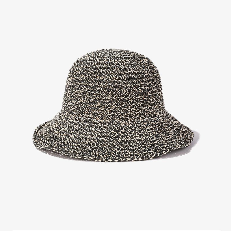 

Hat Style Versatile Straw Woven Breathable Female Sunshade Hatscaps Fisherman чорний