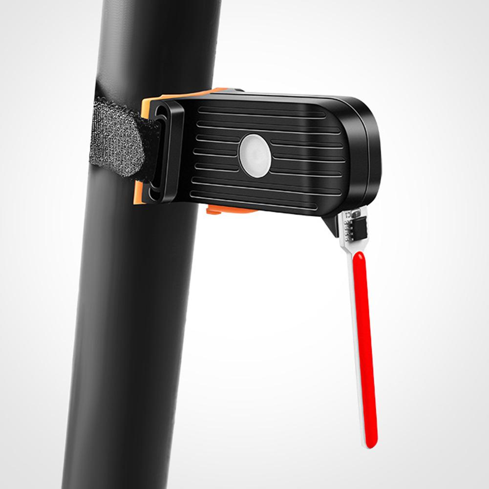 Bike Warning Lights Type C Rechargeable LED Safety Lights Multi Light Modes Flash Indicator Lamp Creative for Night Riding