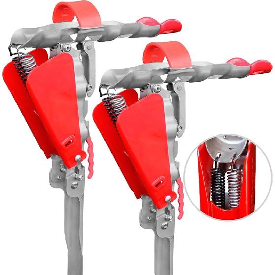 Automatic Spring Fishing Rod Holder 2 Pack - Stainless Steel for Ground Support Brackets, Adjustable Sensitivity & Folding Fish Pole Rack Double Spring 2 Pack