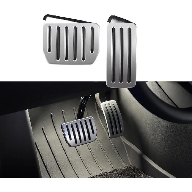 TPARTS Aluminum Self-Flip Lock Performance Pedal Sets Accelerator Brake Pedals Cover For Tesla Model 3 Highland 2024+/Model Y Juniper 2025+ Non-Slip