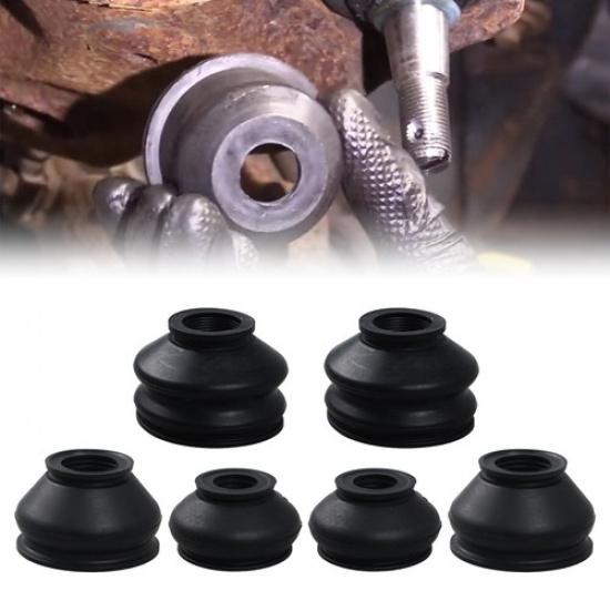 6 Stück Kugelgelenke Staubmanschetten Spurstangenköpfe Verbindungsstangen Ersatz Gummi-Kit
