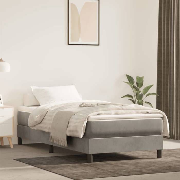 VidaXL Pocket Spring Mattress, Memory Foam Mattress, Bedroom Bed Mattress, Light Grey 4007154