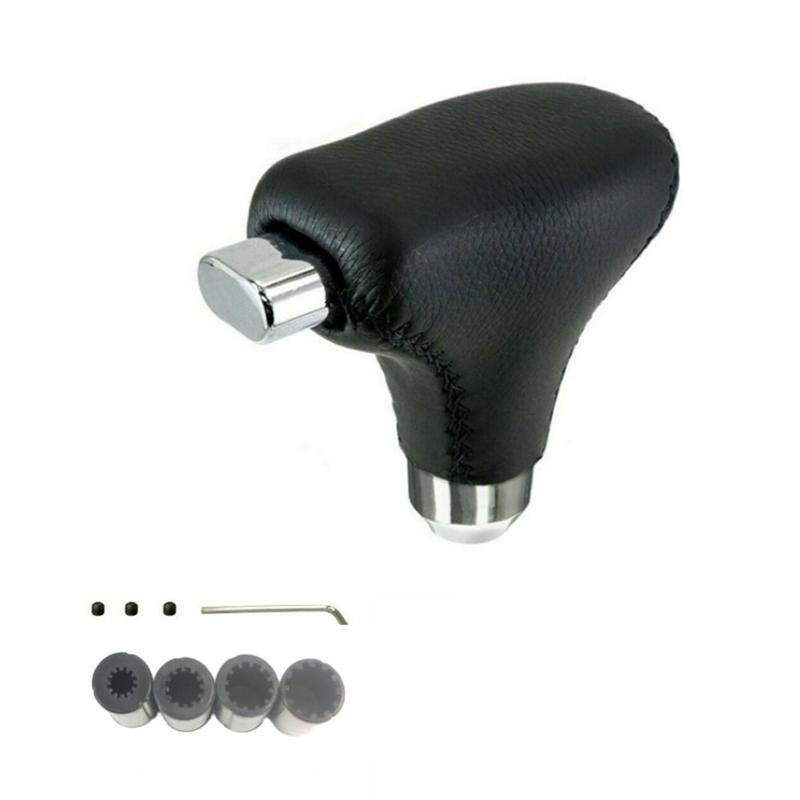 PU Universal Automatic Car Gear Shift Knob Lever Shifter Black Left Hand Drive Gear Stick Shifter Handle Shift Knob With Button