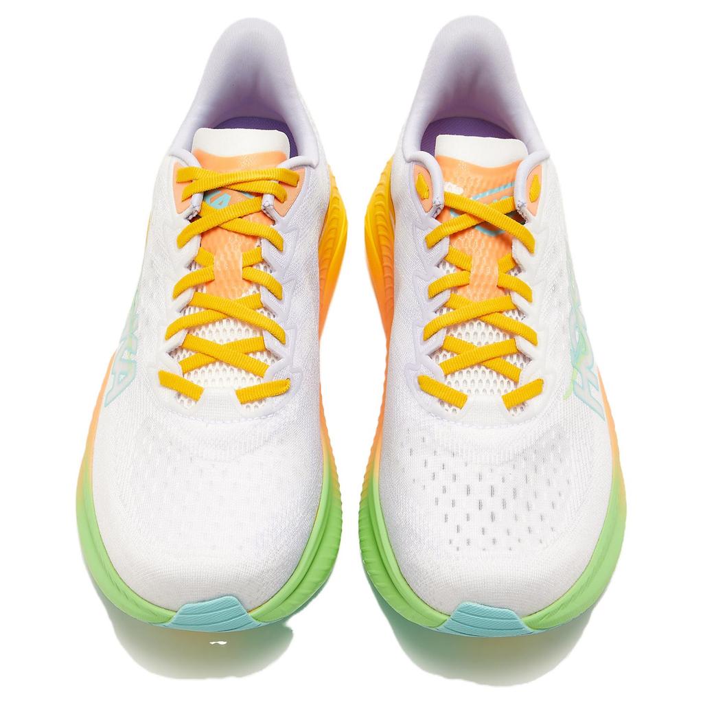 HOKA One One Mach 6 Pohodlné Všestranné Protišmykové Odolné Nízke Bežecké Topánky Pánske Bežecké Topánky Mrazivo Biela 1147790-FTST