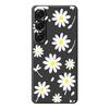 For Samsung Galaxy S25 Case White Daisy Pattern Printing Straight Edge TPU Phone Back Cover