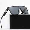 Brand Design Fashion Mirror Sunglasses Men Flat Top Driver Goggles Male Retro Sun Glasses For Men UV400 Eyewear Oculos
