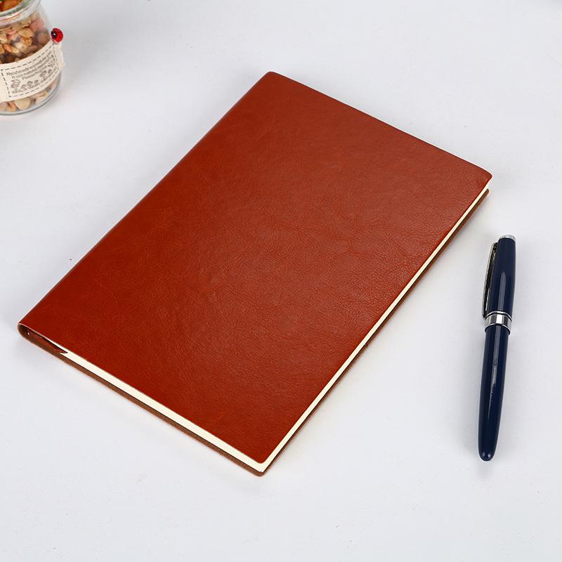 

Блокнот для офиса формата А5 в мягкой обложке с толстыми внутренними страницами - доступен в восьми цветах A5 коричневый