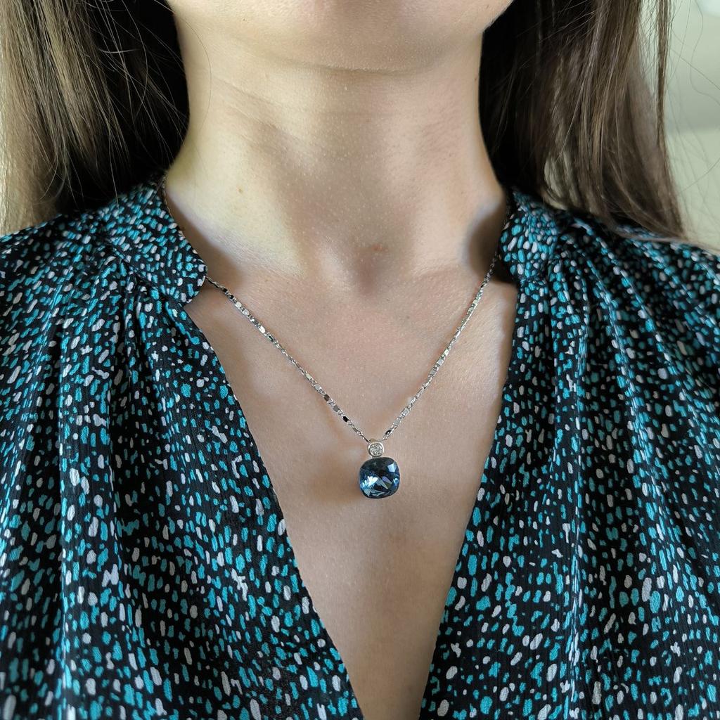 Серебряная подвеска с фианитами (60002208)