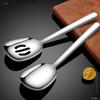 4 Pack Multifunctional Kitchen Utensils Kitchen Serving Spoon 304Stainless Steel Kitchen Cutlery for Kitchen Cooking