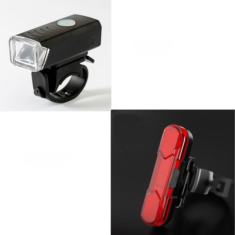 Mini-LED-Fahrrad-Frontlicht XPG LED-Fahrradlampe mit USB-Aufladung und eingebautem Akku, Fahrrad-Taschenlampe mit Rücklicht, Fahrradlichter