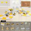Yellow White Railway Toys 146/231 Pieces Rail Car Toy Set New DIY Racing Track Set  Kids