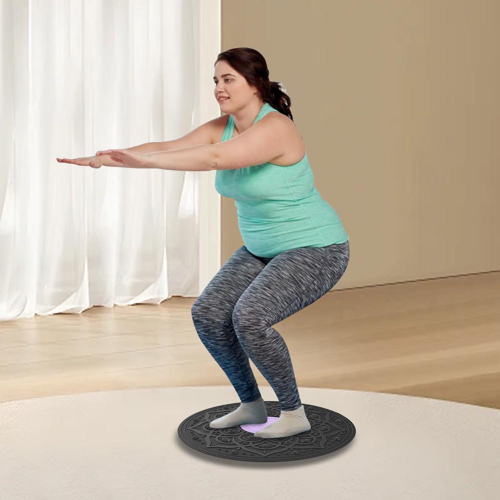 1pc Wobble Balance Board Non-slip Yoga Swing Balance Board Portable Balance Trainer Stability Board for Full Body Exercise