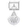 Fashion Starfish Sea Shell Whale Jellyfish Blue Italian Charm Links Fit 9mm Stainless Steel Bracelet Women Jewelry DIY Making