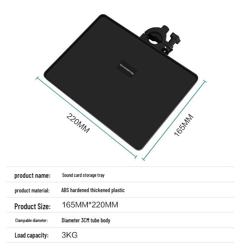 Large Multi-functional Sound Card Tray & Mobile Phone Tripod Stand
