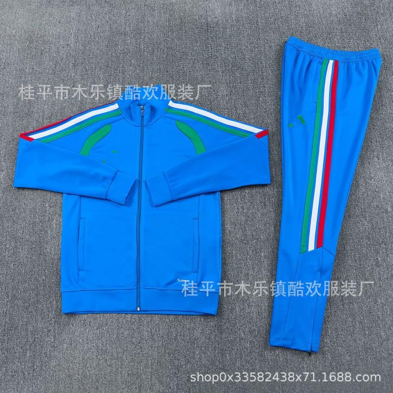 AJ Tracksuit Set Long Zip Football Training Suit No Team Men Women Sportswear