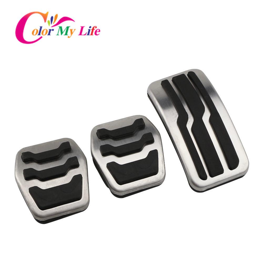 Stainless Steel Car Pedal Pads Pedals Cover for Ford Focus 2 3 4 MK2 MK3 MK4 RS ST 2005- Kuga Escape