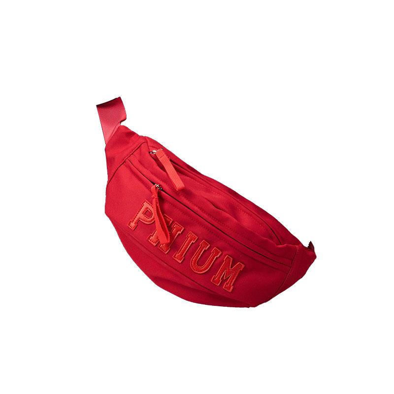 POY Nylon Fabric Women's Crossbody Bag, Trendy Fanny Pack Medium Unisex Burgundy P01163314-