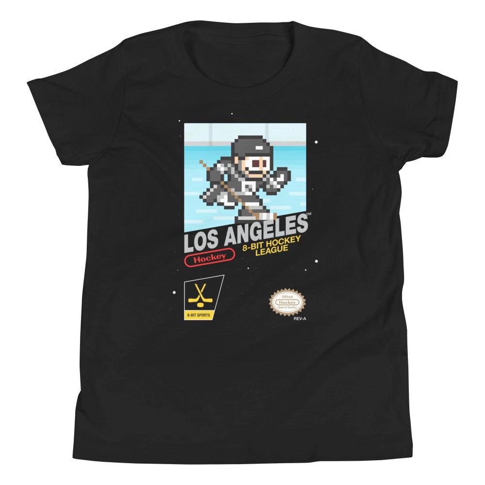 

Los Angeles Kings Hockey Team Jersey 8-bit Nintendo Youth Kid Child T-Shirt 3XL