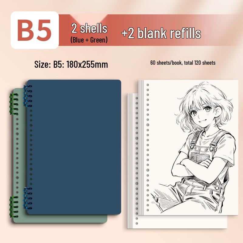 Morandi Detachable Student Sketchbook - Thick, Comfortable, Colorful Art Drawing Pad