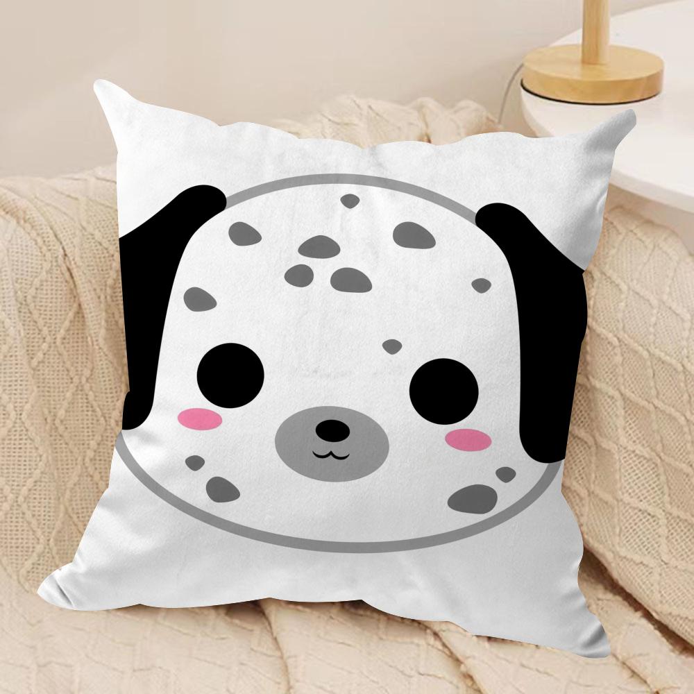 Cartoon Animal Child Kids Cushion Cover Silky Short Plush Invisible Zipper Dustproof Sofa Pillow Case For Home Decor