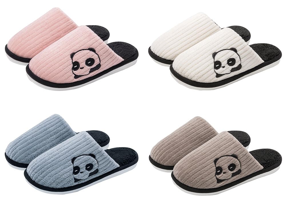 CHFUDUO Indoor Set of House Guest and Indoor Slippers for and or Home Use Slippers, 4, Slippers, Slippers, Women's Men's, Washable, Stylish, Warm,