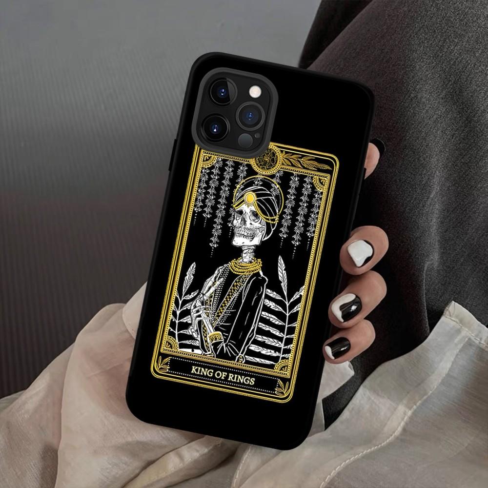 Death Tarot Phone Case For iPhone 15 14 11 12 13 Mini Pro XS Max Cover 6 7 8 Plus X XR SE 2020 Funda Shell
