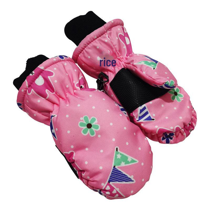 New Winter Waterproof Ski Gloves for Children Ages 2-5 - Full-Finger, Warm Outdoor Sports & Cycling Gloves
