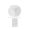 10Pcs/pack Dices Set Acrylic White Dices Teaching Props Game Accessories Mathematical Tools Round Corner Dices Set