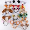 Zodiac Animal Horn Headband: Cow, Rabbit, Tiger, Dog, Cat, Wolf, Devil. Perfect for Costumes and Performances.