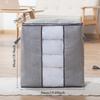 Extra Large Foldable Quilt Storage Bag with Window Moisture Proof Dustproof Clothe Organizer for Blanket Bedding Moving Home Use