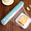 Household Kitchen Wrap Dispenser with Foil & Cling Film Cutter Box, Fresh Bag