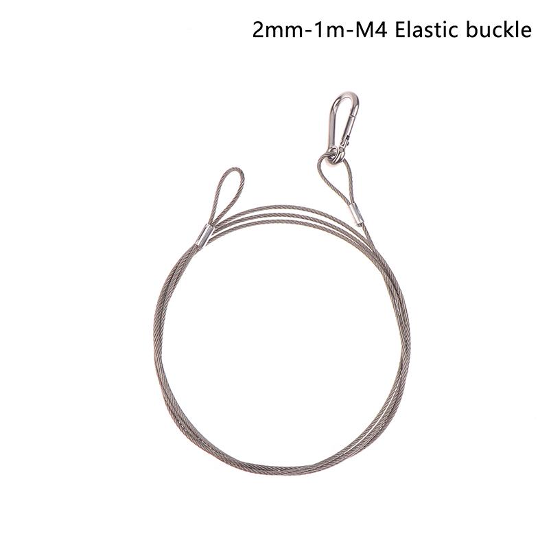4Pcs/Lot Flexible Thin Black 1.5/2/3Mm Cable Safety Steel Lock Wire Safe Rope Locks Led Par Light Duty Quick Release Pin
