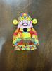 Prosperity God Magnetic Sticker: Wealth and Blessings Waving Ornament