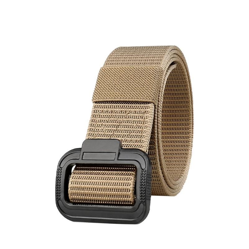 

Simple Men s Belt Nylon Sport Belt with Quick Release Buckles Adjustable For Fitness Casual Wear Outdoor Sport Essential хаки