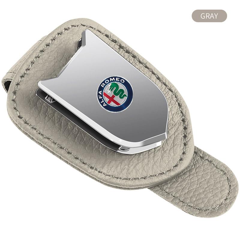 Car Eyeglass Storage Clip Sun Visor Sunglasses Holder for Alfa Romeo Spider Giulia Giulietta 147 156 159 Mito Stelvio GT Spider
