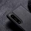Metall-Ständer-Hülle für Sony Xperia 1 5 10 III 5 II 10 IV Schlichte PU-Leder Stoßfeste Hülle für Xperia 1 IV 5 IV XQ-CT54