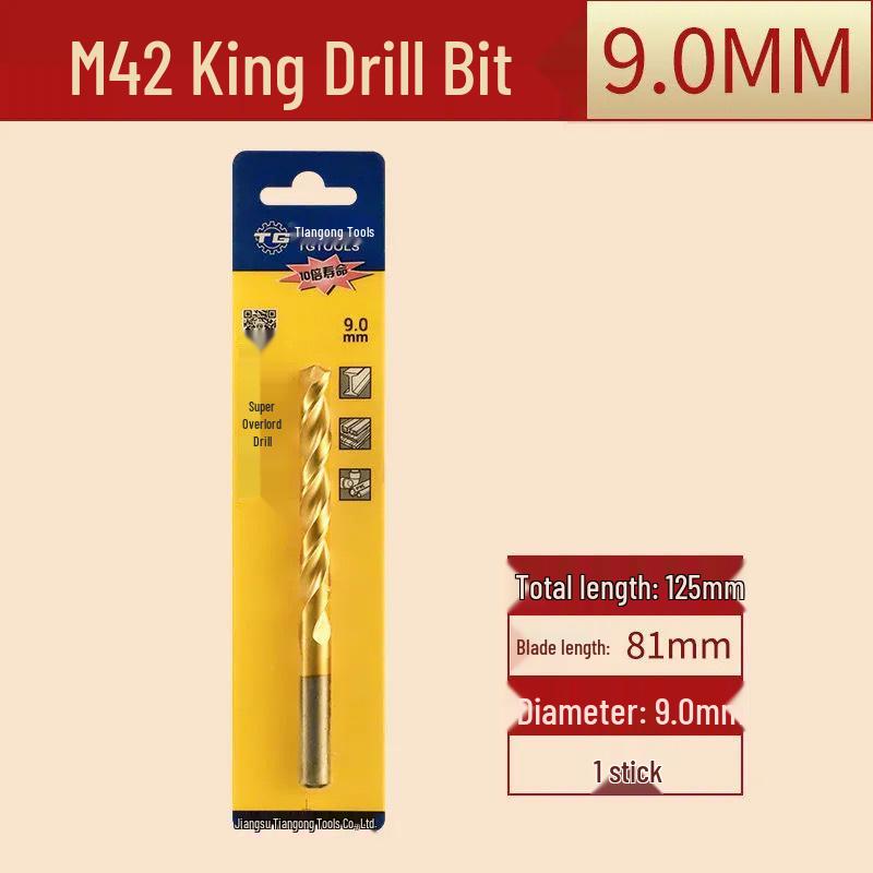 Tiangong M42 Overlord 8% Cobalt High-Speed Steel Twist Drill Bit for Stainless Steel