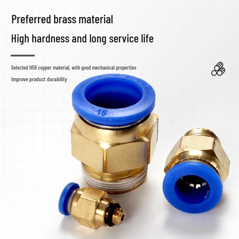 Yingzhou PC External Thread Straight Quick Connector