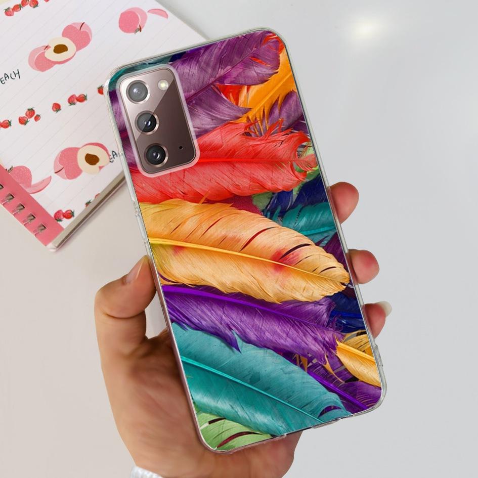 For Samsung Note 20 5G Case SM-N981B Popular Flower Slim Soft Silicone Phone Cover For Samsung Galaxy Note20 Ultra 5G Funda Capa