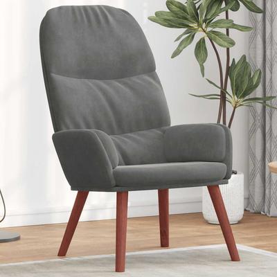 Relax Armchair Dark Grey Velvet
