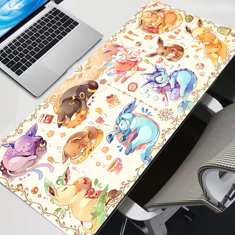 Large Mouse Pad Gengar Office Computer Desk Mat Table Keyboard Laptop Pokemon Pikachu Carpet Accessories Gaming Mousepad