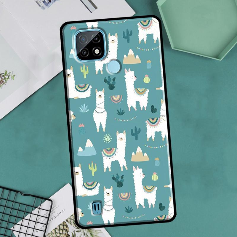 Lama Llama Alpakas Für OnePlus 10 Pro 9 Pro 8T 9R Nord2 Hülle Für Realme 9 8 Pro 8i 9i C35 GT Neo 2 3 Master