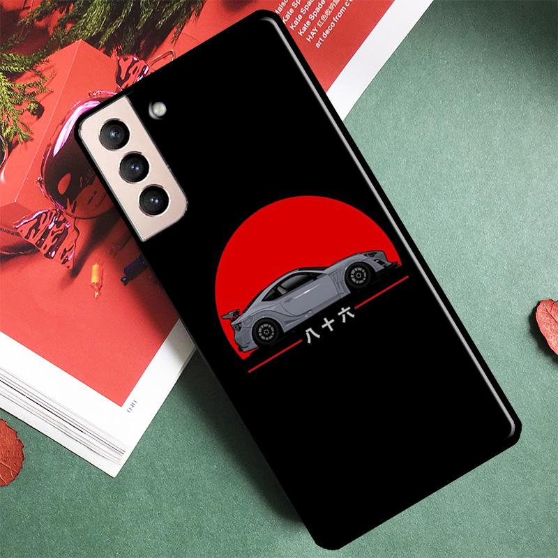 Japan JDM Car Phone Case For Samsung Galaxy S24 Ultra S9 S10 S20 S21 S22 S23 S25 Plus S24 FE Back Cover