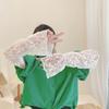 Hollow Sun Protection Cover Elastic Sunscreen Arm Sleeve Breathable Ice Silk Sleeves  Girl